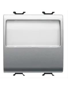 Placa Gewiss puls 2m 1p na 10a gw14191 chorus titanio